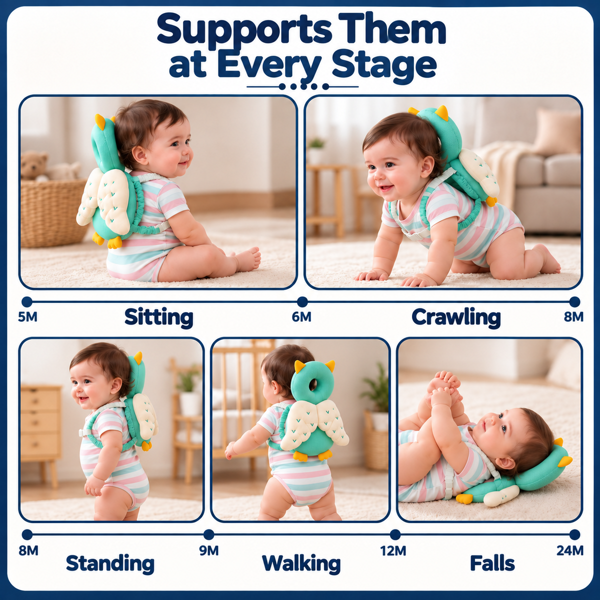 Baby Head Protector Backpack